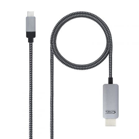 Cable Conversor Nanocable 10.15.5102/ USB Tipo - C Macho - HDMI Macho/ 1.8m/ Negro - Tiensol