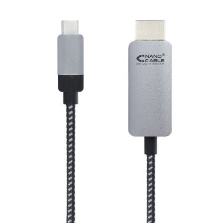 Cable Conversor Nanocable 10.15.5102/ USB Tipo - C Macho - HDMI Macho/ 1.8m/ Negro - Tiensol