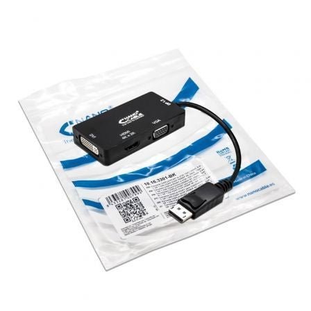 Cable Conversor Nanocable 10.16.3301 - BK/ Displayport Macho - VGA Hembra/ DVI Hembra/ HDMI Hembra - Tiensol