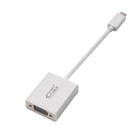 Cable Conversor Nanocable 10.16.4101/ USB Tipo - C Macho - VGA Hembra - Tiensol