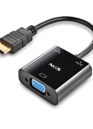 Cable Conversor NGS Chamaleon/ HDMI Macho - VGA Hembra/ 15cm/ Incluye Cable de Audio y Alimentación USB - Tiensol