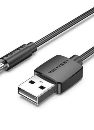 Cable Conversor USB Vention CEXBD/ USB Macho - DC 5.5mm Macho/ 50cm/ Negro - Tiensol