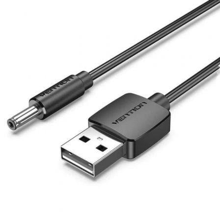 Cable Conversor USB Vention CEXBD/ USB Macho - DC 5.5mm Macho/ 50cm/ Negro - Tiensol