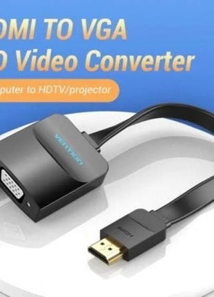 Cable Conversor Vention 74345/ HDMI Macho/ VGA Hembra/ 15cm/ Negro - Tiensol