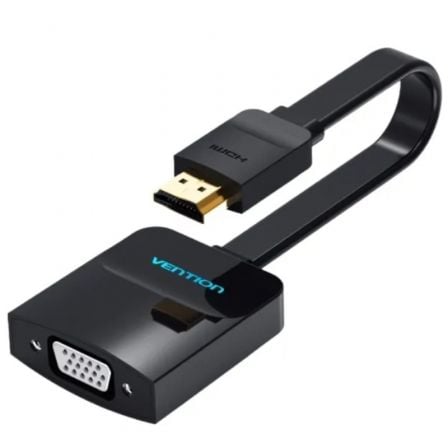 Cable Conversor Vention 74345/ HDMI Macho/ VGA Hembra/ 15cm/ Negro - Tiensol