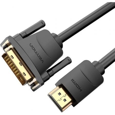 Cable Conversor Vention ABFBH/ DVI Macho - HDMI Macho/ 2m/ Negro - Tiensol