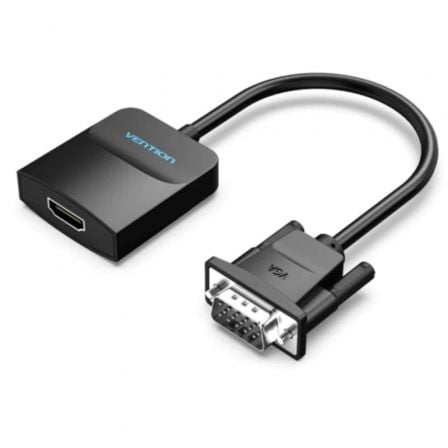 Cable Conversor Vention ACNBB/ VGA Macho - HDMI Hembra/ 15cm/ Negro - Tiensol