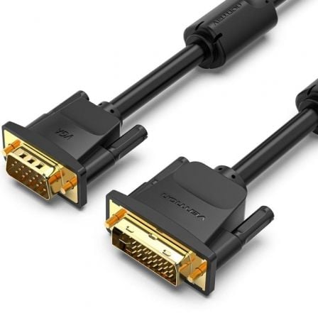 Cable Conversor Vention EACBF/ DVI Macho - VGA Macho/ 1m/ Negro - Tiensol