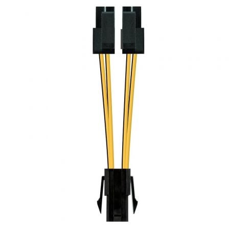 Cable de Alimentación Microprocesador Nanocable 10.19.1401/ Molex - 4+4 PIN Macho - Molex 4 PIN Hembra/ 15cm - Tiensol