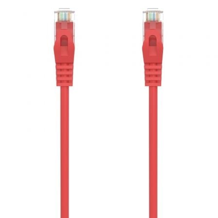 Cable de Red RJ45 AWG24 UTP Aisens A145 - 0556 Cat.6A/ LSZH/ 25cm/ Rojo - Tiensol