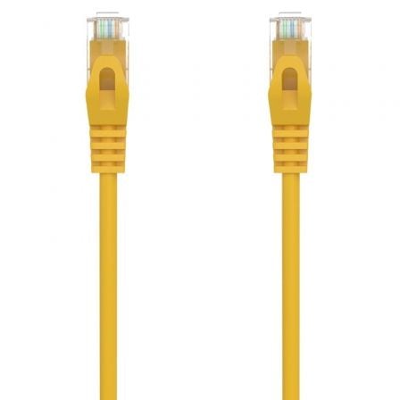 Cable de Red RJ45 AWG24 UTP Aisens A145 - 0563 Cat.6A/ LSZH/ 25cm/ Amarillo - Tiensol