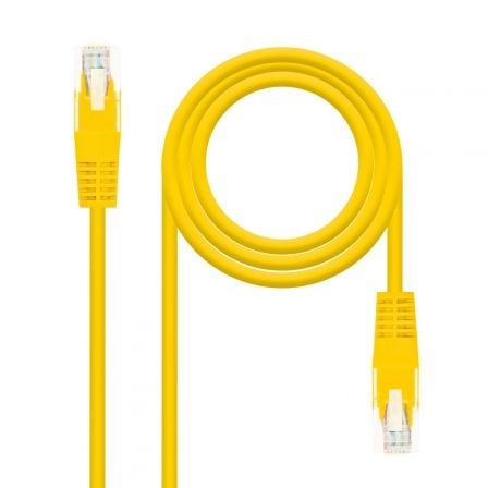 Cable de Red RJ45 AWG24 UTP Nanocable 10.20.0401 - Y Cat.6/ 1m/ Amarillo - Tiensol