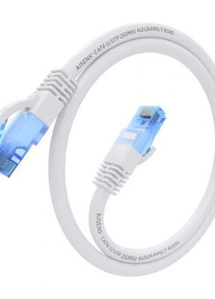 Cable de Red RJ45 AWG26 CCA UTP Aisen A135 - 0825 Cat.6/ 7.5m/ Blanco - Tiensol