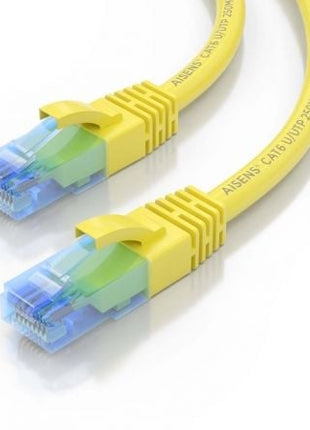 Cable de Red RJ45 AWG26 CCA UTP Aisens A135 - 0829 Cat.6/ 25cm/ Amarillo - Tiensol