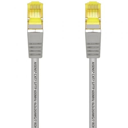 Cable de Red RJ45 S/FTP Aisens A146 - 0332 Cat.7/ 25cm/ Gris - Tiensol