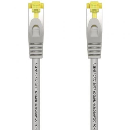 Cable de Red RJ45 S/FTP Aisens A146 - 0332 Cat.7/ 25cm/ Gris - Tiensol