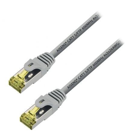 Cable de Red RJ45 S/FTP Aisens A146 - 0333 Cat.7/ 50cm/ Gris - Tiensol