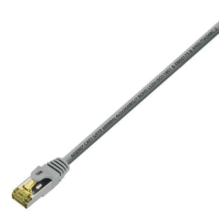 Cable de Red RJ45 S/FTP Aisens A146 - 0335 Cat.7/ 2m/ Gris - Tiensol