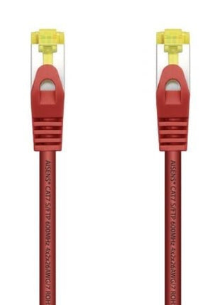 Cable de Red RJ45 SFTP Aisens A146 - 0468 Cat.7/ 25cm/ Rojo - Tiensol