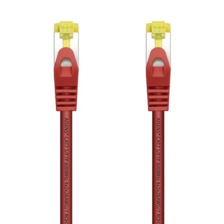 Cable de Red RJ45 SFTP Aisens A146 - 0469 Cat.7/ 50cm/ Rojo - Tiensol