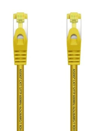 Cable de Red RJ45 SFTP Aisens A146 - 0472 Cat.7/ 25cm/ Amarillo - Tiensol