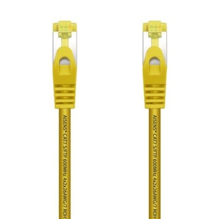 Cable de Red RJ45 SFTP Aisens A146 - 0472 Cat.7/ 25cm/ Amarillo - Tiensol