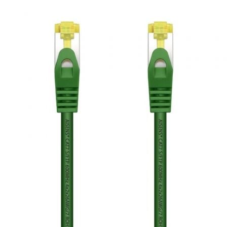 Cable de Red RJ45 SFTP Aisens A146 - 0480 Cat.7/ 25cm/ Verde - Tiensol