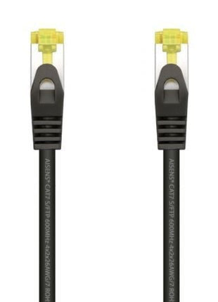 Cable de Red RJ45 SFTP Aisens A146 - 0484 Cat.7/ 25cm/ Negro - Tiensol