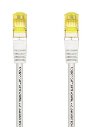 Cable de Red RJ45 SFTP Aisens A146 - 0488 Cat.7/ 25cm/ Blanco - Tiensol