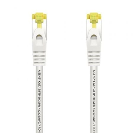 Cable de Red RJ45 SFTP Aisens A146 - 0488 Cat.7/ 25cm/ Blanco - Tiensol