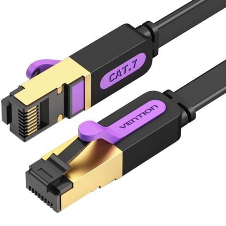 Cable de Red RJ45 SFTP Vention ICDBD Cat7/ 50cm/ Negro - Tiensol