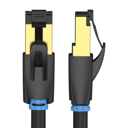 Cable de Red RJ45 SFTP Vention IKABD Cat.8/ 50cm/ Negro - Tiensol