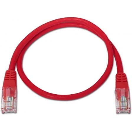 Cable de Red RJ45 UTP Aisens A133 - 0187 Cat.5e/ 50cm/ Rojo - Tiensol