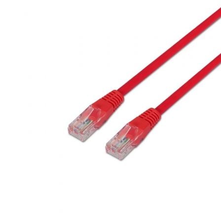 Cable de Red RJ45 UTP Aisens A133 - 0187 Cat.5e/ 50cm/ Rojo - Tiensol