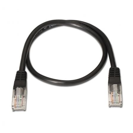 Cable de Red RJ45 UTP Aisens A133 - 0202 Cat.5e/ 50cm/ Negro - Tiensol