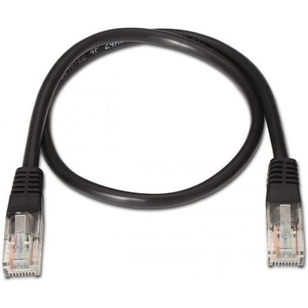 Cable de Red RJ45 UTP Aisens A135 - 0257 Cat.6/ 50cm/ Negro - Tiensol