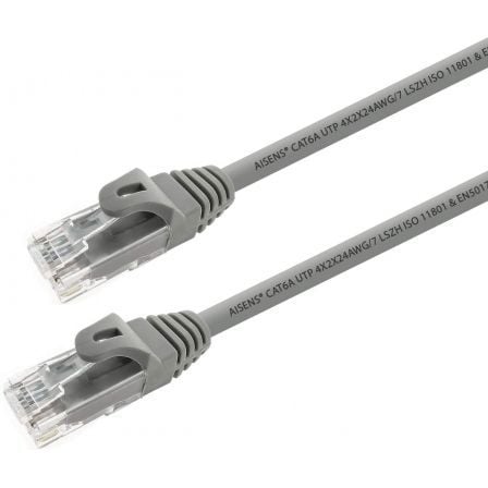 Cable de Red RJ45 UTP Aisens A145 - 0324 Cat.6A/ 25cm/ Gris - Tiensol