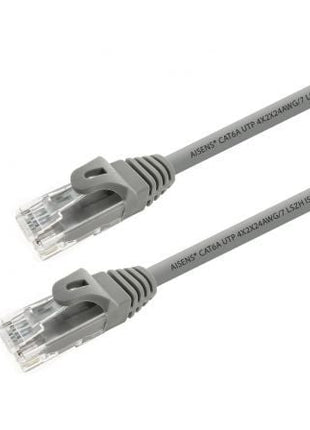 Cable de Red RJ45 UTP Aisens A145 - 0327 Cat.6A/ 2m/ Gris - Tiensol