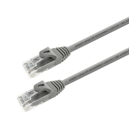 Cable de Red RJ45 UTP Aisens A145 - 0331 Cat.6A/ 15m/ Gris - Tiensol