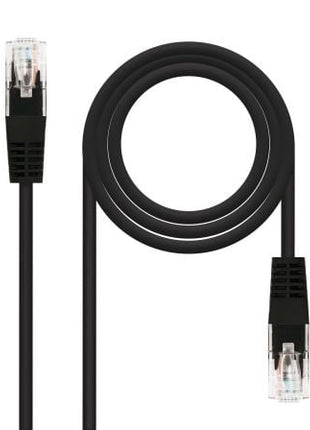 Cable de Red RJ45 UTP Nanocable 10.20.0100 - BK Cat.5e/ 50cm/ Negro - Tiensol