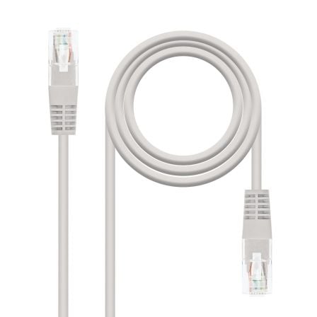 Cable de Red RJ45 UTP Nanocable 10.20.0100 - L25 Cat.5e/ 25cm/ Gris - Tiensol