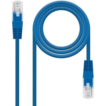 Cable de Red RJ45 UTP Nanocable 10.20.0400 - BL Cat.6/ 50cm/ Azul - Tiensol