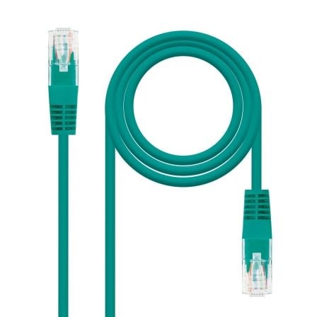 Cable de Red RJ45 UTP Nanocable 10.20.0400 - GR/ Cat.6/ 50cm/ Verde - Tiensol