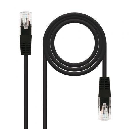 Cable de Red RJ45 UTP Nanocable 10.20.0400 - L25 - BK Cat.6/ 25cm/ Negro - Tiensol