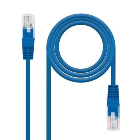 Cable de Red RJ45 UTP Nanocable 10.20.0400 - L25 - BL Cat.6/ 25cm/ Azul - Tiensol