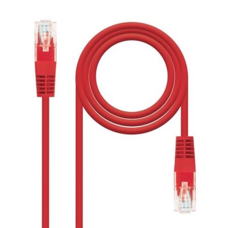 Cable de Red RJ45 UTP Nanocable 10.20.0400 - L25 - R Cat.6/ 25cm/ Rojo - Tiensol