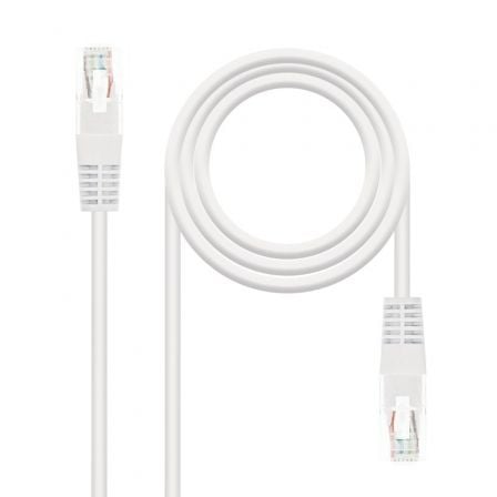 Cable de Red RJ45 UTP Nanocable 10.20.0400 - L25 - W Cat.6/ 25cm/ Blanco - Tiensol