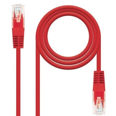 Cable de Red RJ45 UTP Nanocable 10.20.0400 - L30 Cat.6/ 30cm/ Rojo - Tiensol