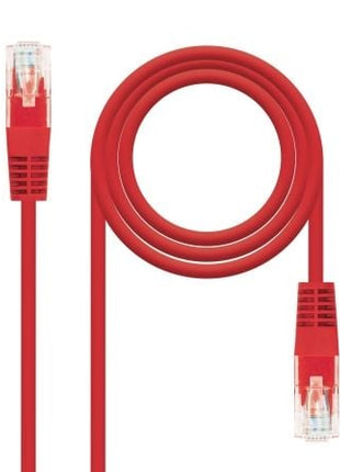 Cable de Red RJ45 UTP Nanocable 10.20.0400 - R Cat.6/ 50cm/ Rojo - Tiensol