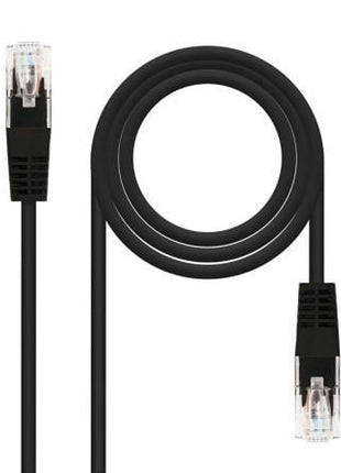 Cable de Red RJ45 UTP Nanocable 10.20.0401 - BK/ Cat.6/ 1m/ Negro - Tiensol